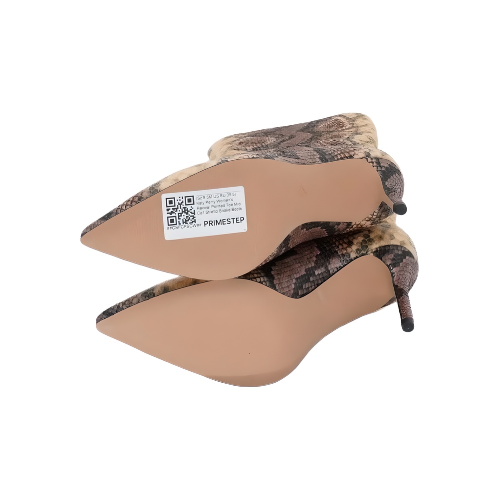 Katy Perry Women's Revival Pointed Toe Mid Calf Stiletto Brown Size 9.5M - Picture 6 of 6